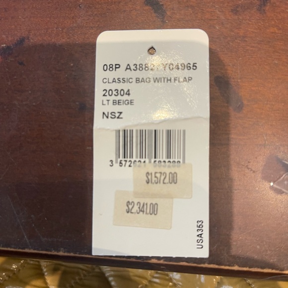 Amazing Chanel Patent Quilted Day Glo Flap Bag-neutral Beige color NWT!!! - Picture 7 of 8